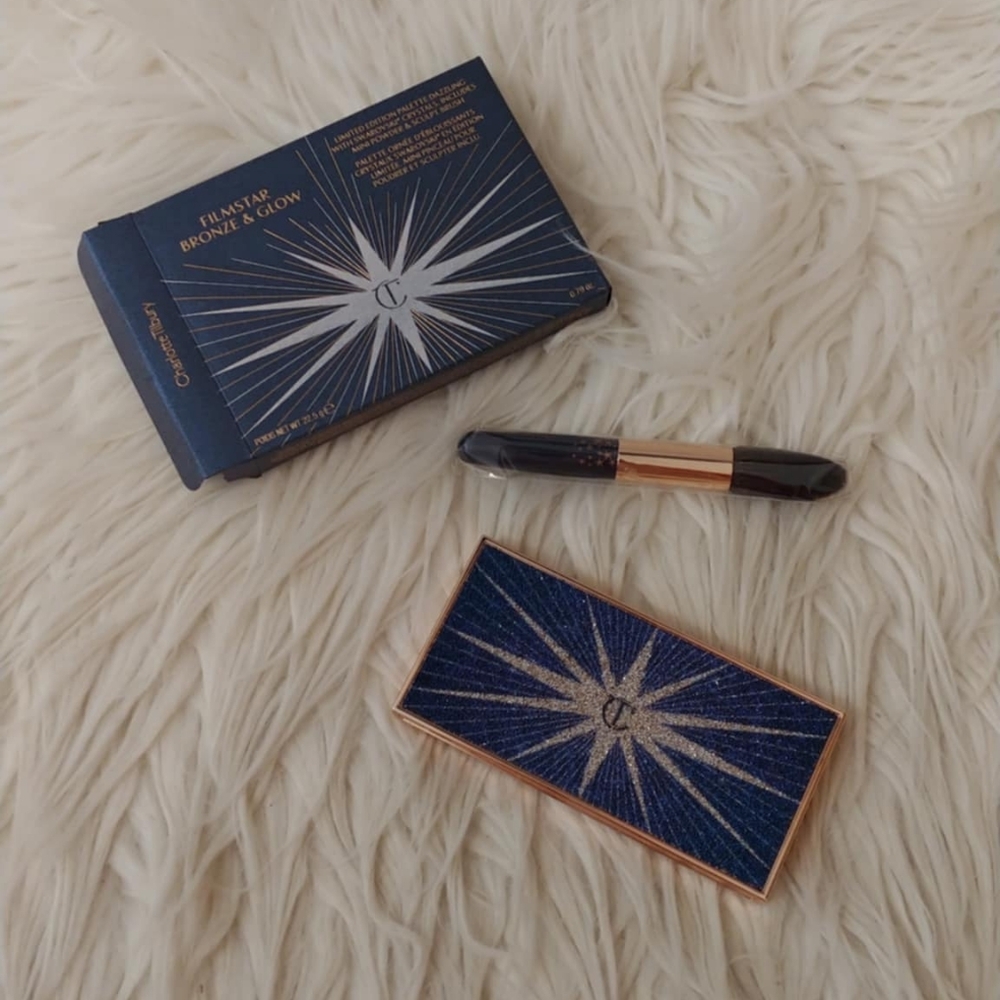 💙FIRM! NWT CHARLOTTE TILBURY FILMSTAR BTONZE & GLOW LE PALETTE DAZZLING WITH SW